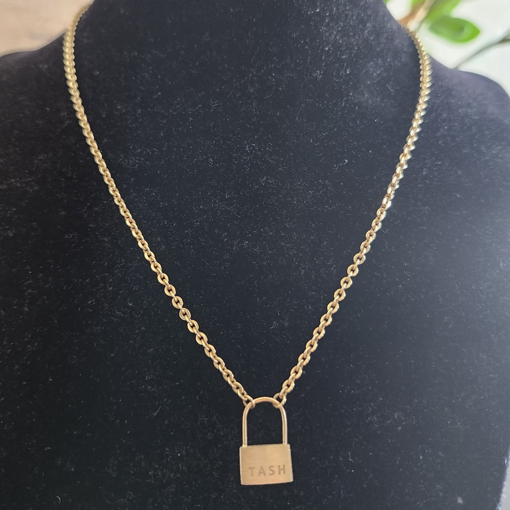 Maria Tash Large Padlock Necklace